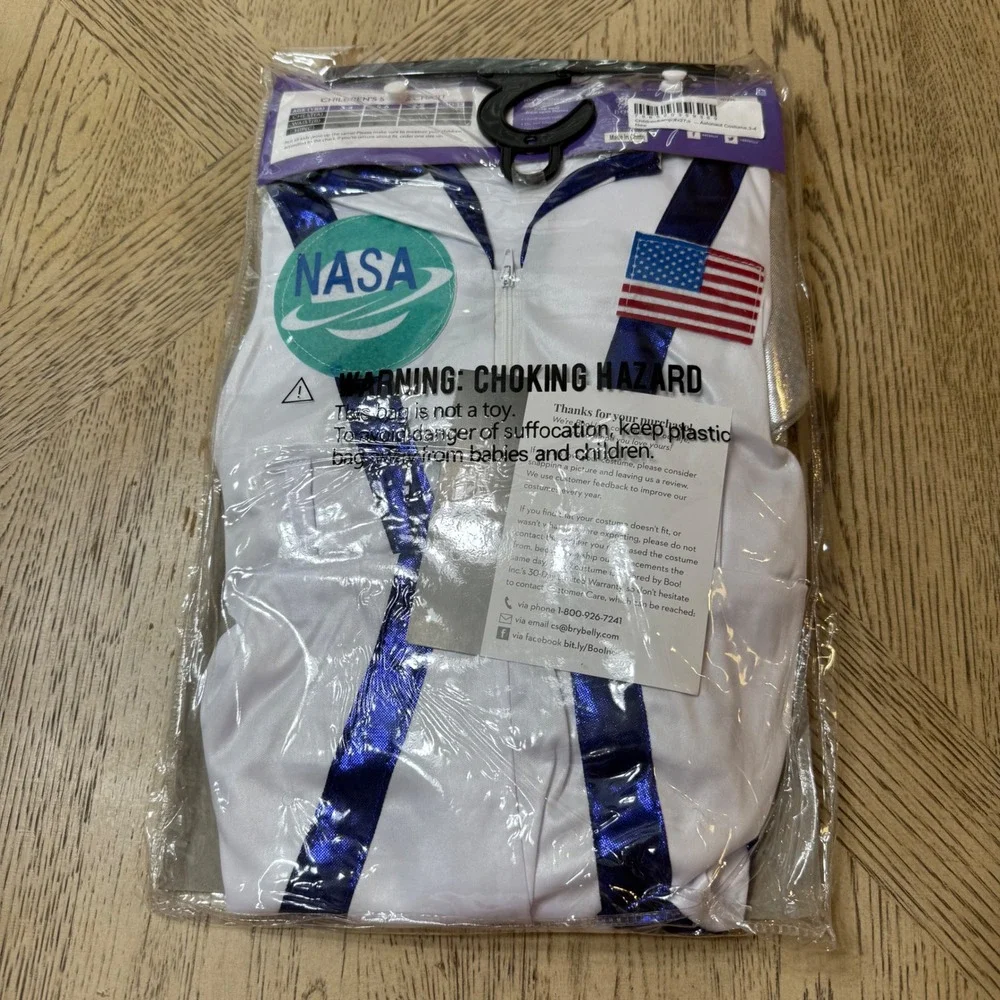 Boo! Inc. Size 3-4 Spunky Space Cadet Costume Kids‎  NASA Astronaut Cosplay